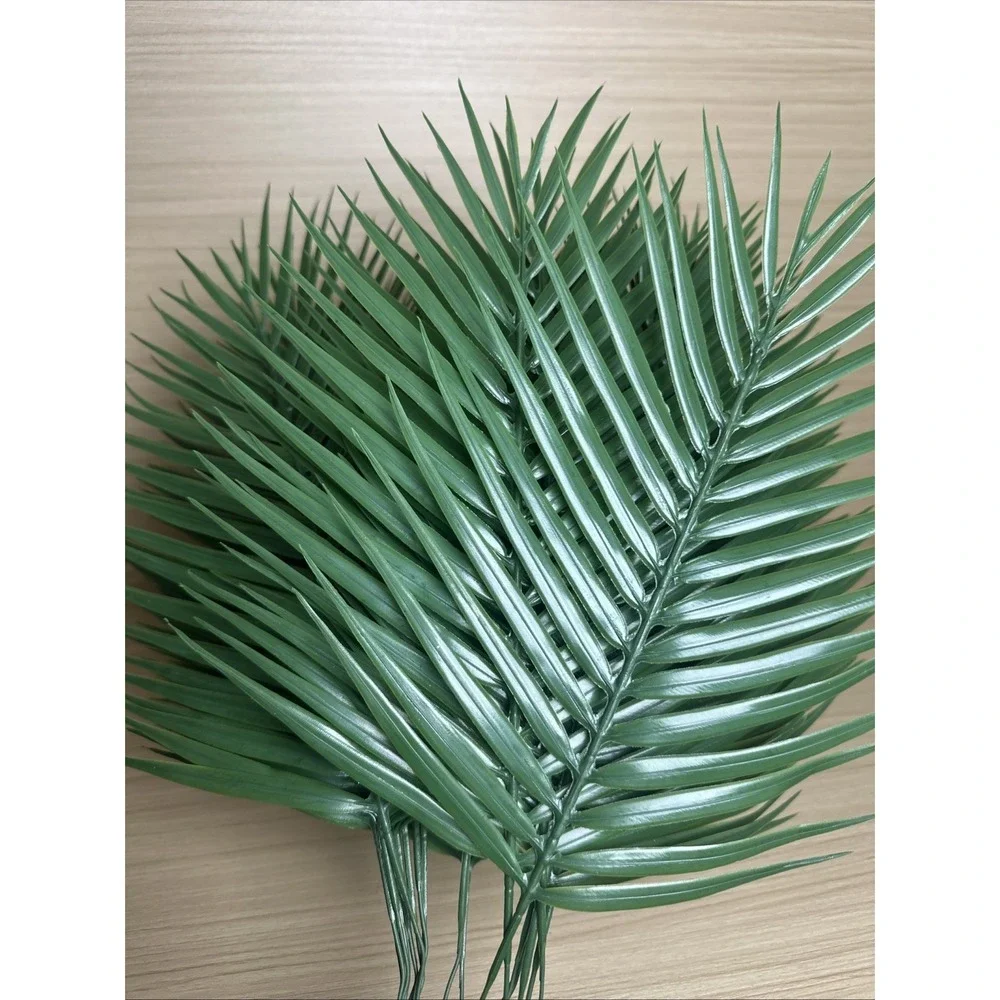 20Pcs Artificial Palm Leaves‎ Tropical Plant Single Pieces Green Arrangement